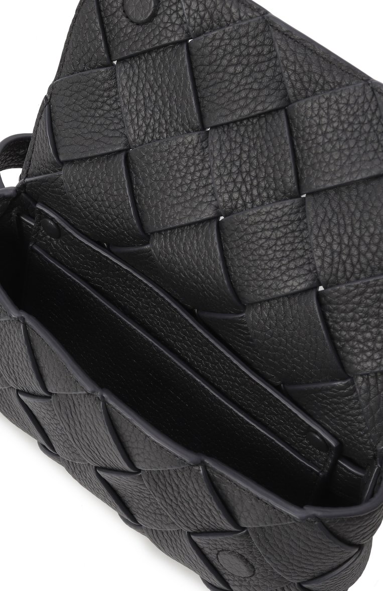 Мужская поясная сумка diago BOTTEGA VENETA серого цвета, арт. 805773 V4FV1 | Фото 5 (Ремень/цепочка: На ремешке; Материал: Натуральная кожа; Размер: mini; Стили: Классический; Случай: Повседневный)