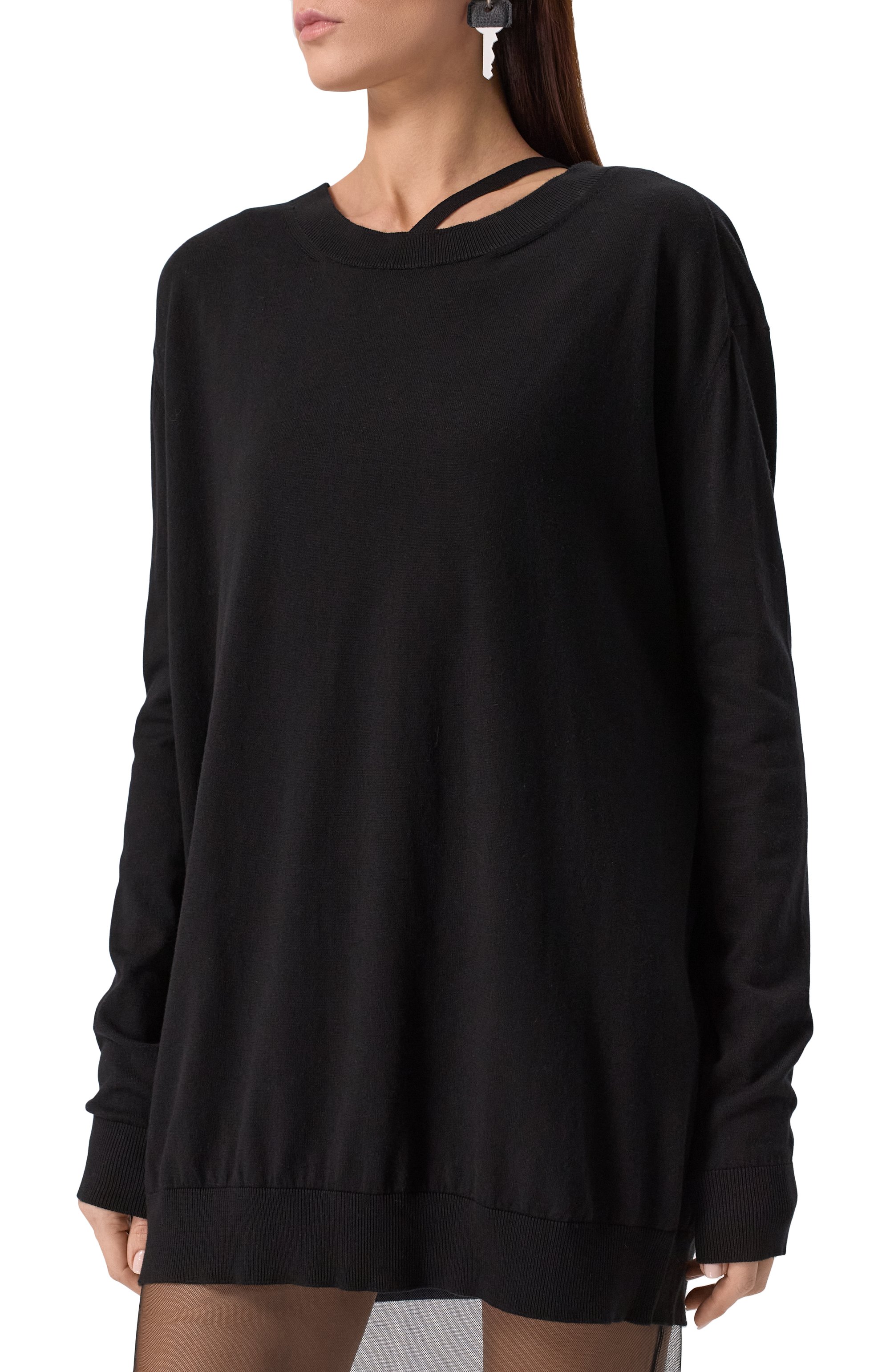 Пул�овер из хлопка и кашемира ANN DEMEULEMEESTER, арт. B0012521/KN055, фото 3