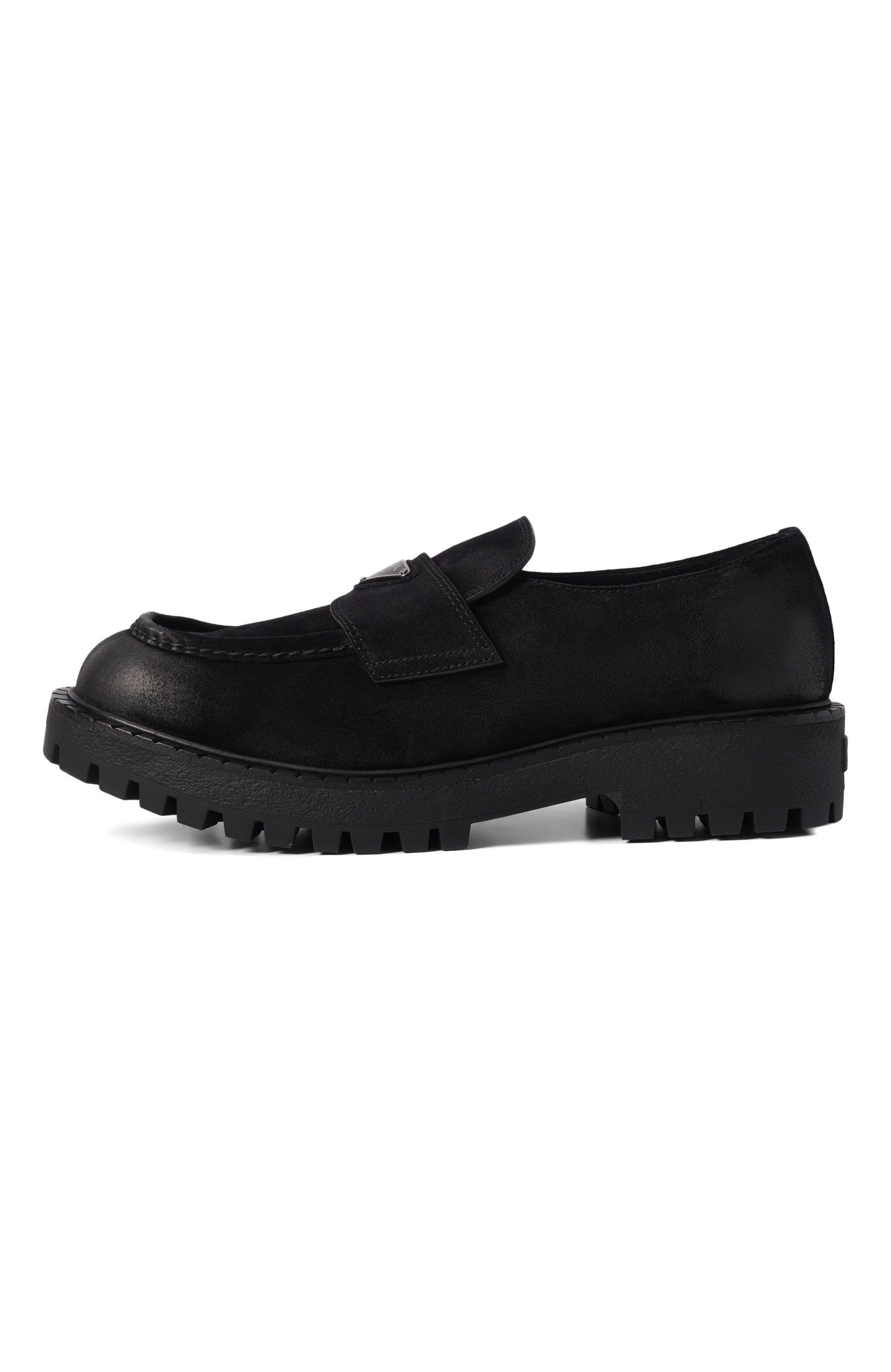 Замшевые лоферы PRADA, арт. 2DE151 G001/0B2, фото 3