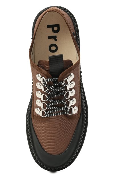 Текстильные ботинки PROENZA SCHOULER коричневого цвета по цене 56700 руб., арт. PS32050A/13100, фото 5 Текстильные ботинки PROENZA SCHOULER, арт. PS32050A/13100, фото 5