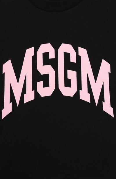 Хлопковая футболка MSGM KIDS, арт. F6MSJGTH042, фото 3