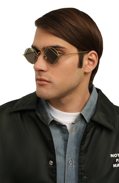 Солнцезащитные очки EYEPETIZER зеленого цвета по цене 23950 руб., арт. SQUARE 4-8, фото 3 Солнцезащитные очки EYEPETIZER, арт. SQUARE 4-8, фото 3