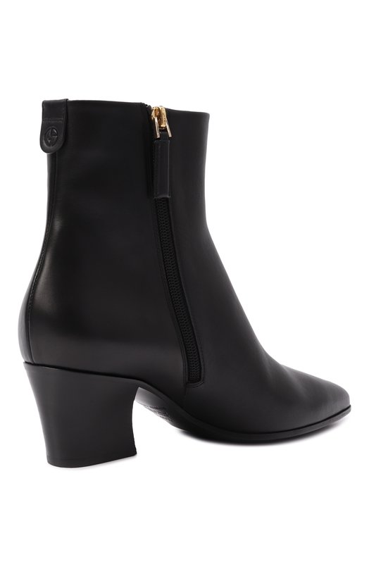 Кожаные ботильоны Giorgio Armani GW002129/AF19136 Чёрный  GW002129/AF19136 Фото 5
