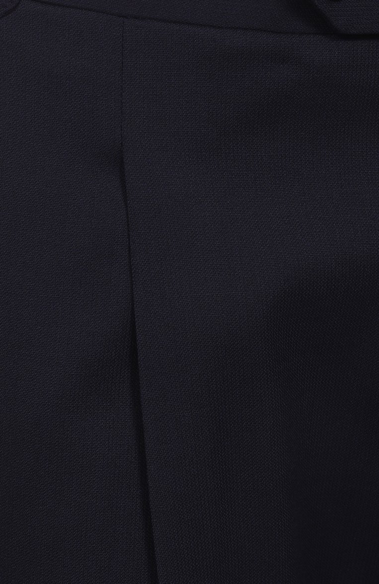 Мужские шерстяные брюки CORNELIANI темно-синего цвета, арт. 254L26-2518570 | Фото 6 (Длина (брюки, джинсы): Стандартные; Материал внешний: Шерсть; Случай: Повседневный; Стили: Кэжуэл; Силуэт М (брюки): Чиносы)