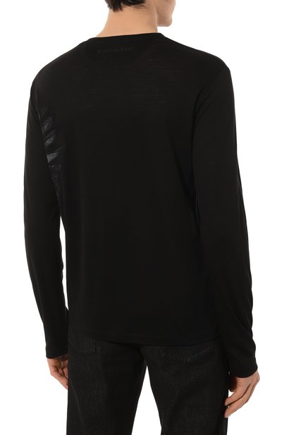 Шерстяной лонгслив STEFANO RICCI черного цвета по цене 96800 руб., арт. MNH4103181/WV, фото 4 Шерстяной лонгслив STEFANO RICCI, арт. MNH4103181/WV, фото 4