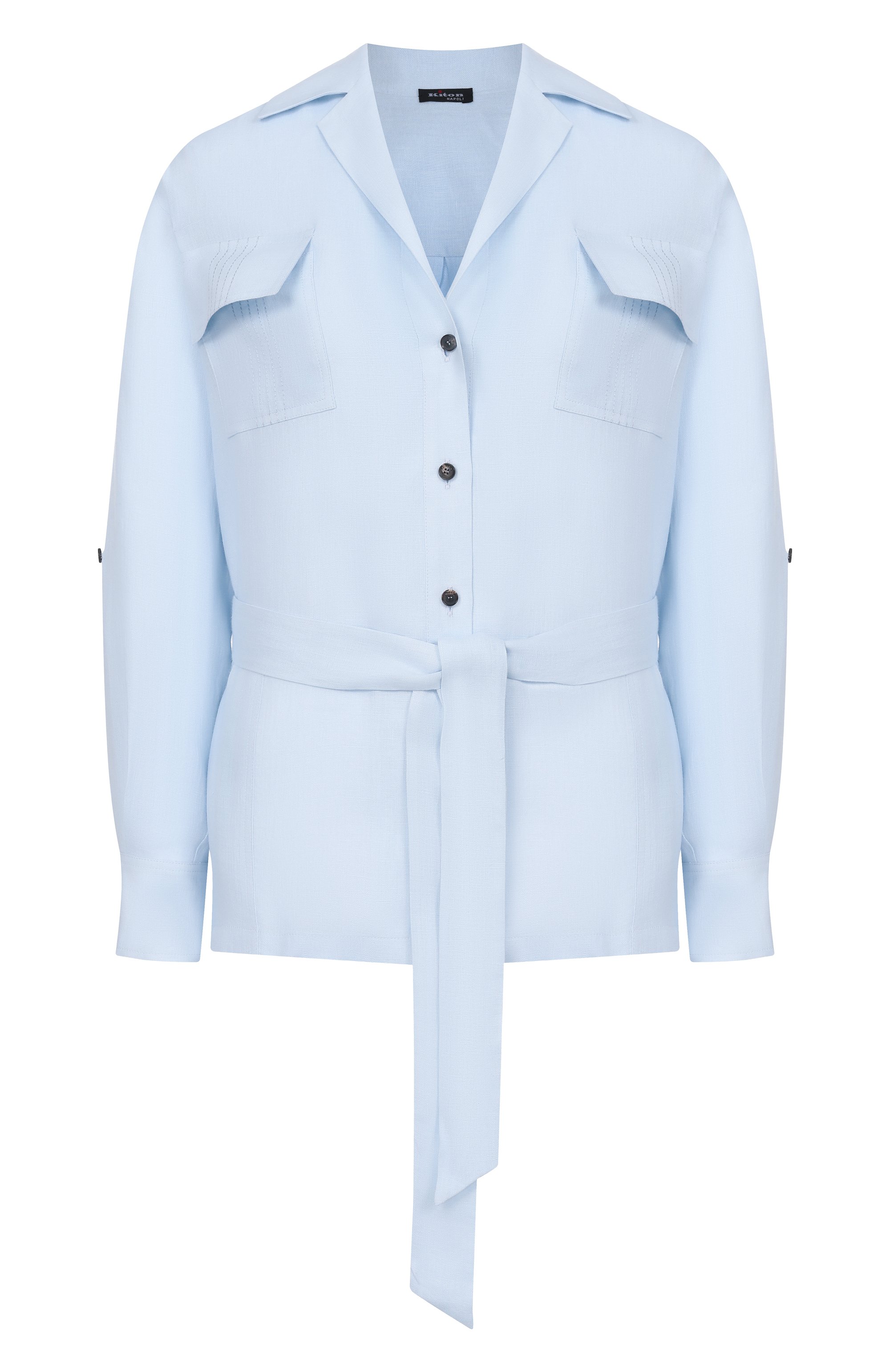 Льняная рубашка KITON, арт. D57418H09690, фото 1