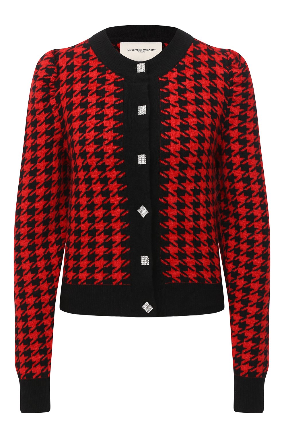 Шерстяной кардиган GIUSEPPE DI MORABITO красного цвета по цене 28550 руб., арт. PF20048KN-132-PDP, фото 1 Шерстяной кардиган GIUSEPPE DI MORABITO, арт. PF20048KN-132-PDP, фото 1