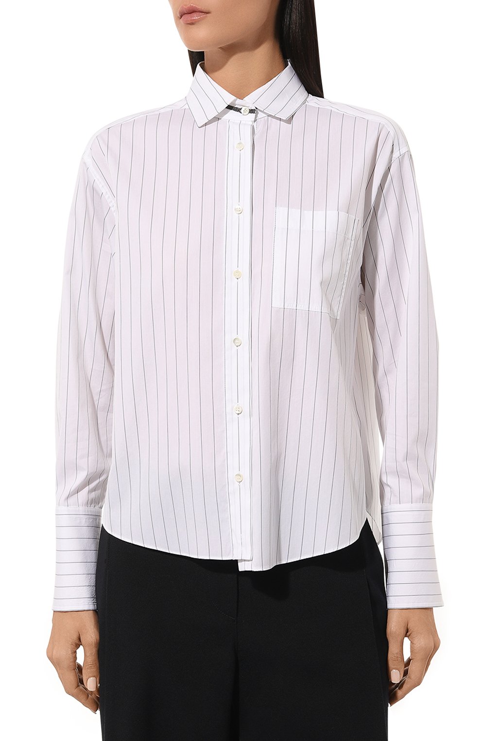 Рубашка из хлопка и шелка BRUNELLO CUCINELLI, арт. MP757NH306, фото 3