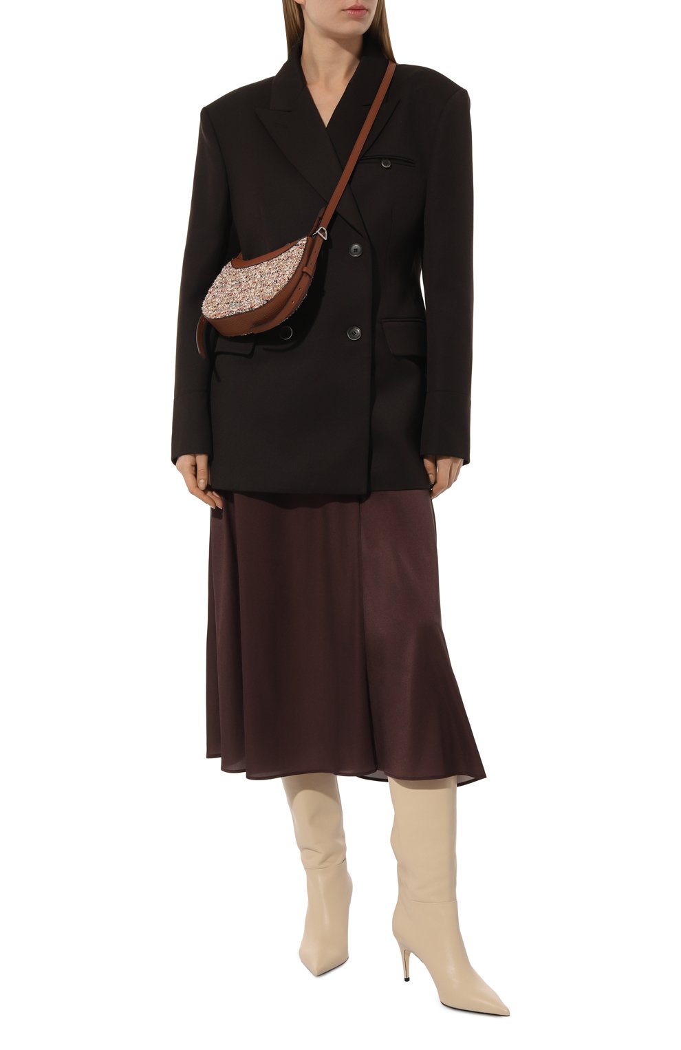 Сумка whisper COCCINELLE коричневого цвета по цене 24500 руб., арт. E5 PIQ 55 01 01, фото 7 Сумка whisper COCCINELLE, арт. E5 PIQ 55 01 01, фото 7