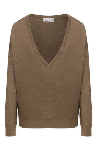 Женский пуловер из смеси кашемира и шелка BRUNELLO CUCINELLI, арт. M41800022P