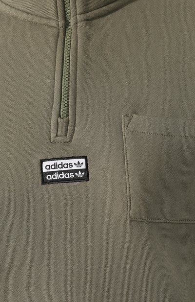 Хлопковый анорак ADIDAS ORIGINALS хаки цвета по цене 4340 руб., арт. FM2504, фото 5 Хлопковый анорак ADIDAS ORIGINALS, арт. FM2504, фото 5
