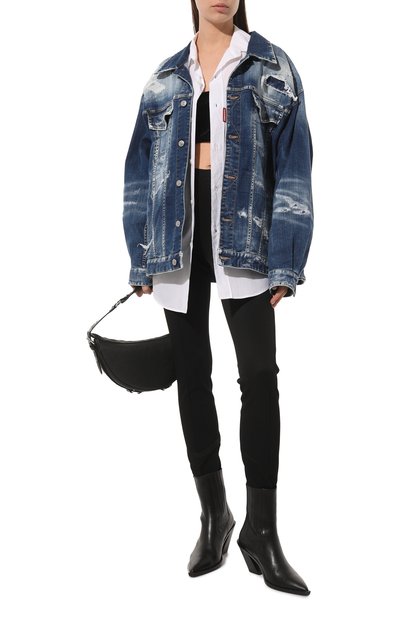 Джинсовая куртка DSQUARED2 синего цвета по цене 87000 руб., арт. S75AM0953/S30342, фото 2 Джинсовая куртка DSQUARED2, арт. S75AM0953/S30342, фото 2