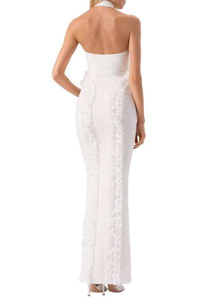 Платье из вискозы SELF-PORTRAIT, арт. SS25-CK-001X-W, фото 4