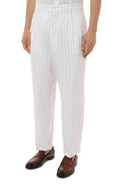 Льняные брюки BRUNELLO CUCINELLI, арт. MB401B2304, фото 3