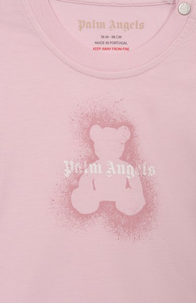 Хлопковая футболка PALM ANGELS, арт. PGXB001F25JER003, фото 3