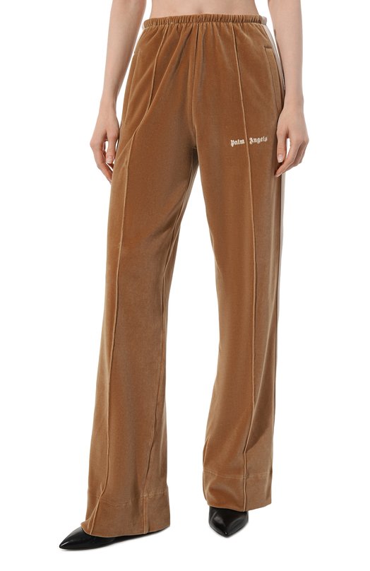 Бархатные брюки Palm Angels PWCJ010F23FAB0026103 Бежевый  PWCJ010F23FAB0026103 Фото 3