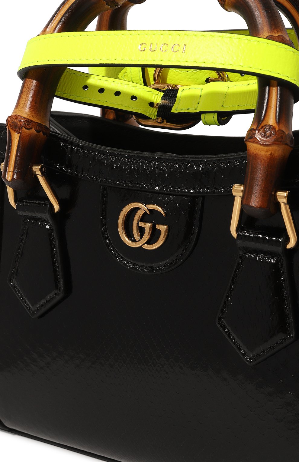 Сумка-тоут diana mini из кожи питона GUCCI, арт. 655661 L2DPT, фото 3