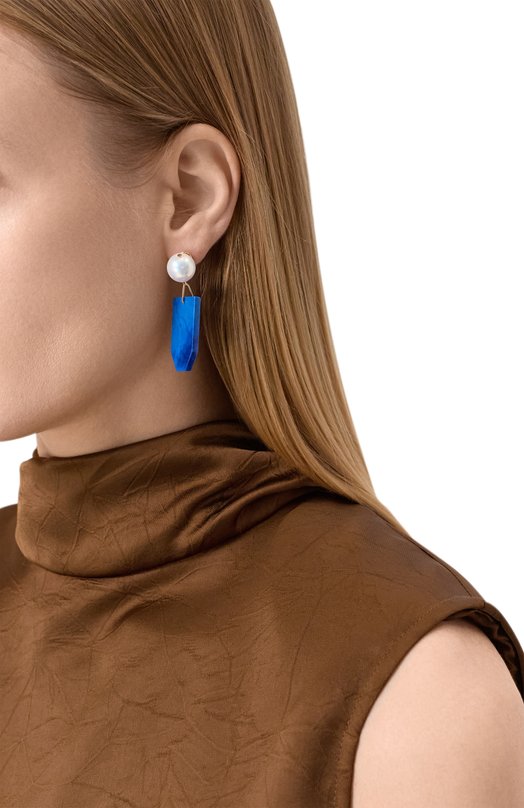 Серьги VieN 26-395 Синий  26-395 Фото 2