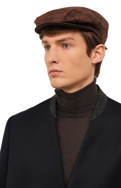 Кепка из шерсти и шелка STEFANO RICCI, арт. MCV14SD010/BI60HC, фото 2