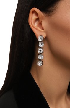 Женские серьги harmonia SWAROVSKI прозрачного цвета, арт. 5600043 | Фото 2 (Региональные ограничения белый список (Axapta Mercury): Не проставлено; Нос: Не проставлено; Материал: Металл)