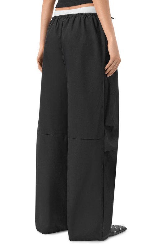 Хлопковые брюки Alexander Wang 1WC1264969_001 Чёрный  1WC1264969_001 Фото 4