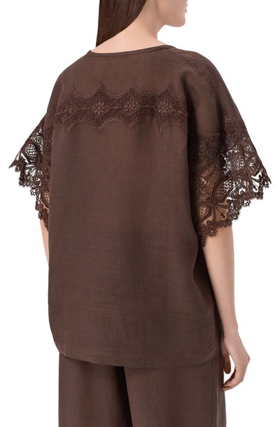 Топ изо льна и вискозы MAURIZIO, арт. W08460881, фото 4