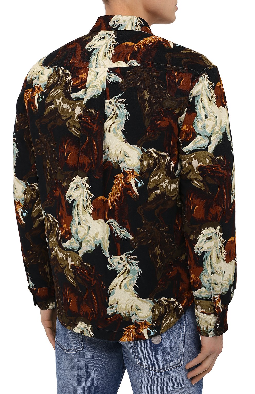 Хлопковая куртка-рубашка KENZO разноцветного цвета по цене 43600 руб., арт. FA65CH5059PF, фото 4 Хлопковая куртка-рубашка KENZO, арт. FA65CH5059PF, фото 4