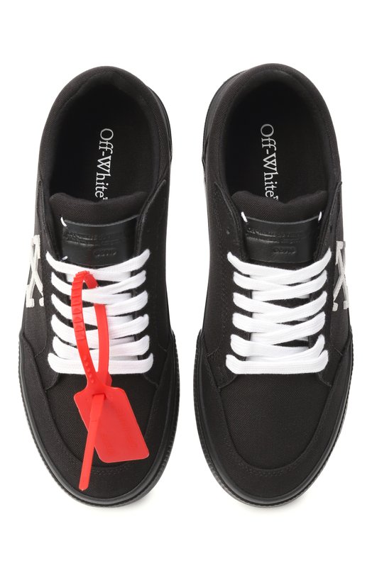 Текстильные кеды New Low Vulcanized Off-White 0WIA288C99FAB002 Чёрный  0WIA288C99FAB002 Фото 6