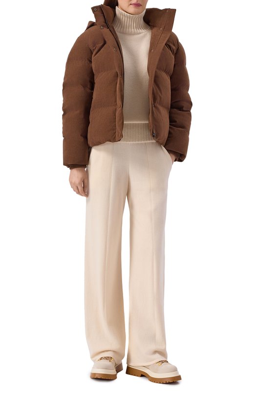 Вельветовый пуховик Addicted MD112.1 Коричневый  MD112.1 Фото 2