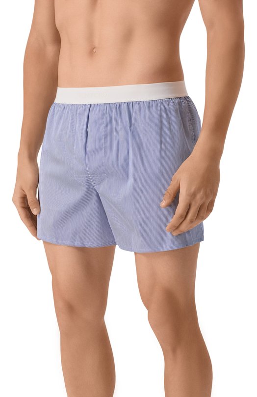 Хлопковые боксеры Tom Ford T4LE5/211 Синий  T4LE5/211 Фото 2