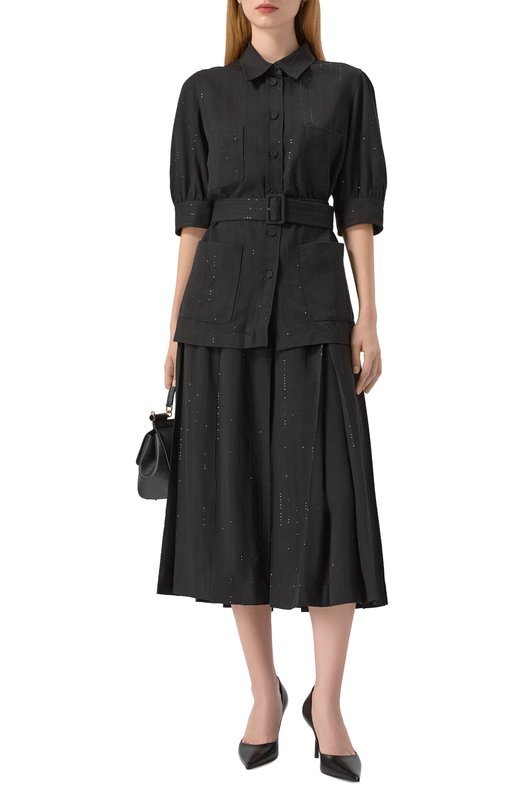 Юбка из вискозы Elie Saab SK194NP25/CD019 Чёрный  SK194NP25/CD019 Фото 2