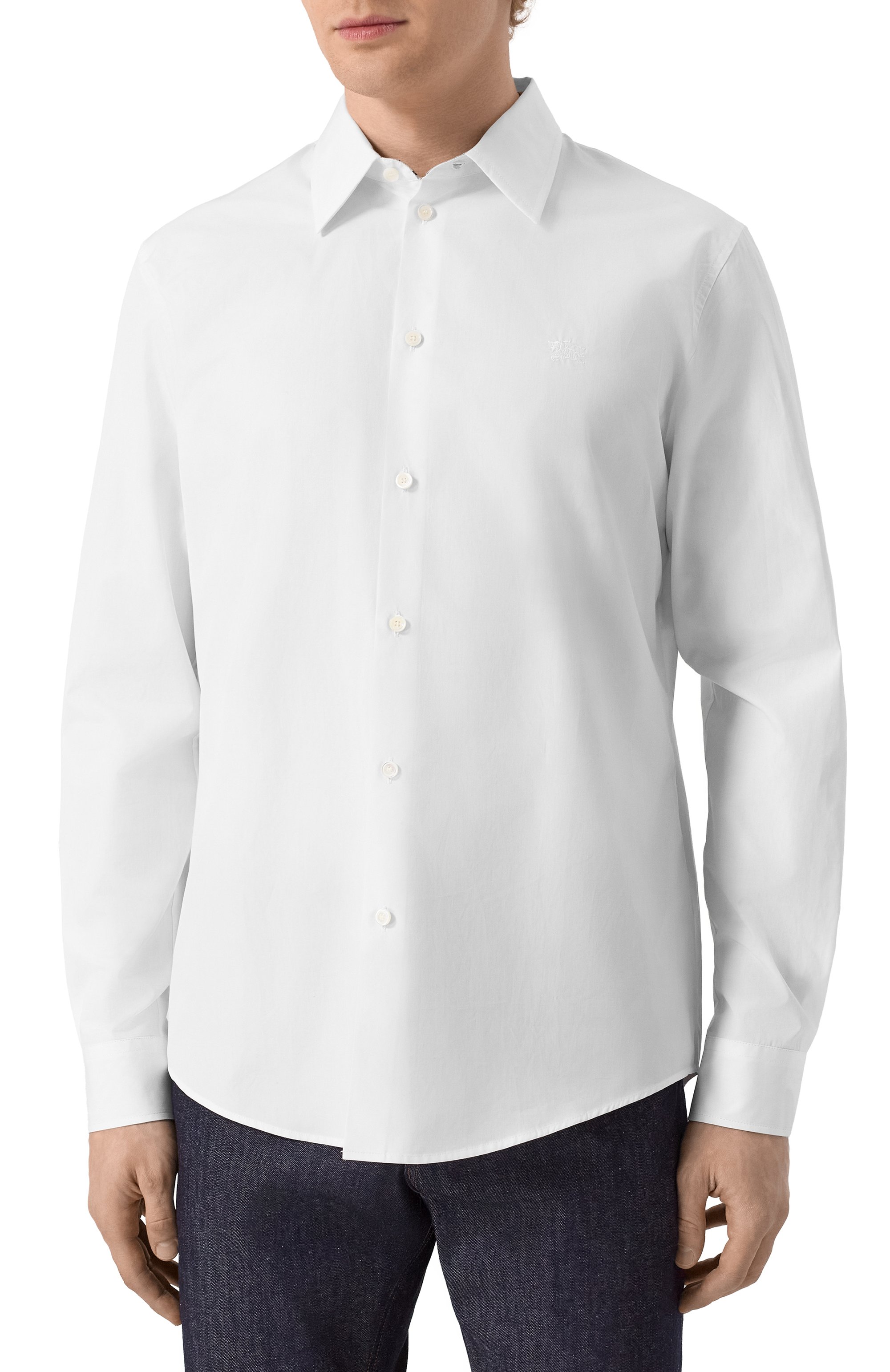 Хлопковая сорочка BURBERRY, арт. 8103938, фото 3