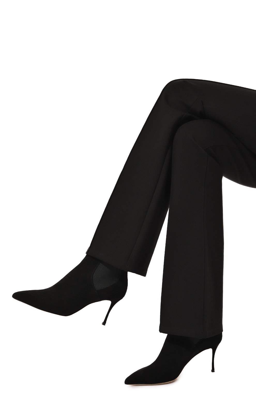 Замшевые ботильоны godiva 75 SERGIO ROSSI, арт. A85470-MCAZ01, фото 3