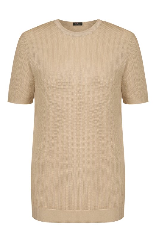 Шелковый пуловер Kiton D61785K0920 Бежевый D61785K0920