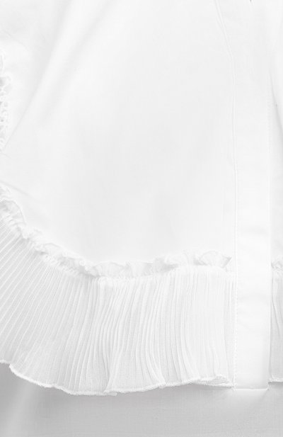 Хлопковая блузка VICTORIA, VICTORIA BECKHAM белого цвета по цене 32800 руб., арт. 2420WSH001786B, фото 5 Хлопковая блузка VICTORIA, VICTORIA BECKHAM, арт. 2420WSH001786B, фото 5