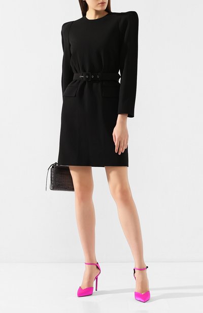 Шерстяное платье GIVENCHY черного цвета по цене 141500 руб., арт. BW20S510EG, фото 2 Шерстяное платье GIVENCHY, арт. BW20S510EG, фото 2