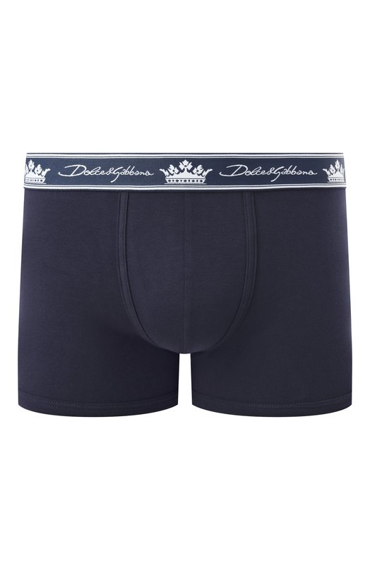 Хлопковые боксеры Dolce & Gabbana M4B72J/0NR55/2-6 Синий M4B72J/0NR55/2-6