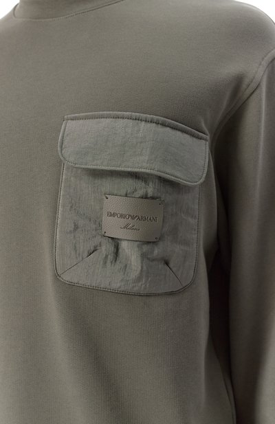 Хлопковый свитшот EMPORIO ARMANI, арт. EM001715/AF13713, фото 5