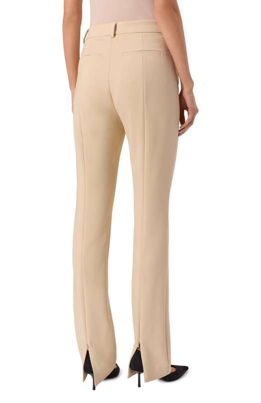 Брюки из вискозы Sportmax FETTA Бежевый  FETTA Фото 4