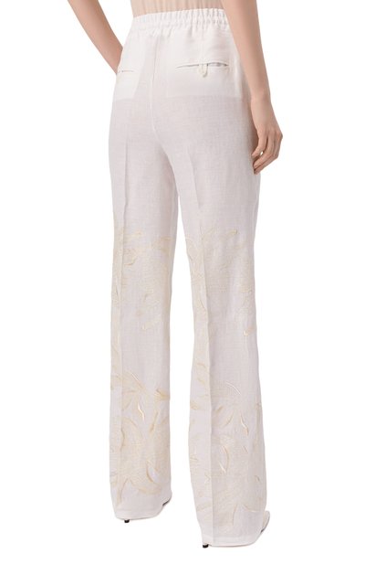 Льняные брюки KITON, арт. D48122K0999E02, фото 4