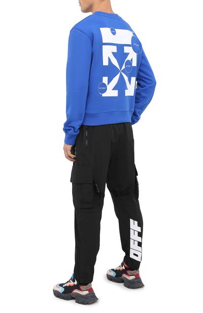 Хлопковый свитшот OFF-WHITE, арт. 0MBA025F20FLE0074501, фото 2