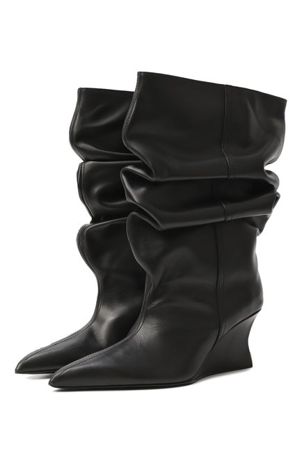 Женские кожаные полусапоги BALMAIN, арт. FN0TA181/LVIT