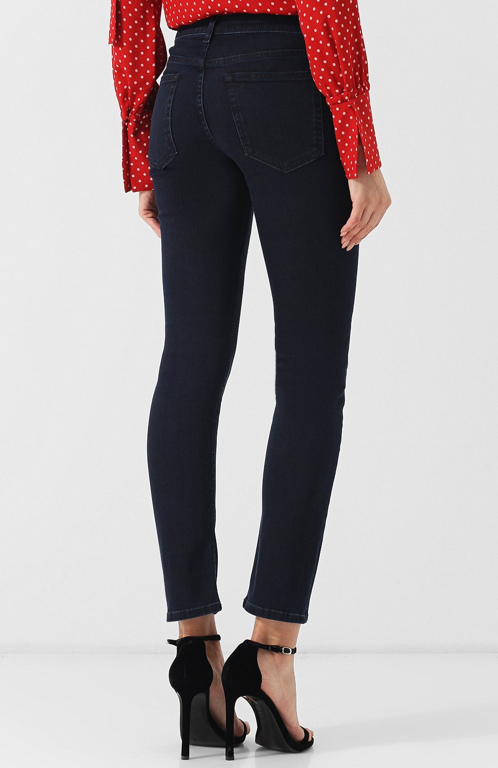 Джинсы прямого кроя с декоративной отделкой VALENTINO, арт. QB3DD07H45L, фото 4