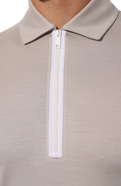 Шерстяное поло ZEGNA бежевого цвета по цене 99500 руб., арт. UC328A6/CCT702, фото 5 Шерстяное поло ZEGNA, арт. UC328A6/CCT702, фото 5