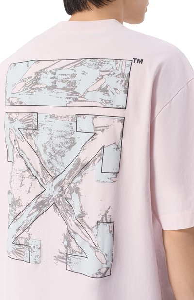 Хлопковая футболка OFF-WHITE, арт. 0MAA120S26JER00R, фото 5