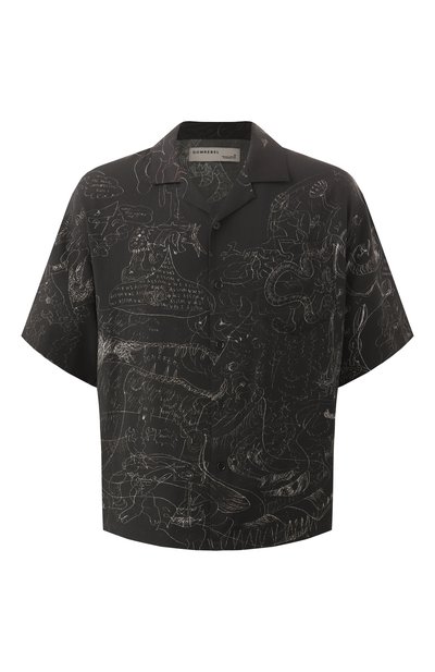 Мужская рубашка из вискозы DOMREBEL, арт. UT0PIA/CAMP C0LLAR SHIRT