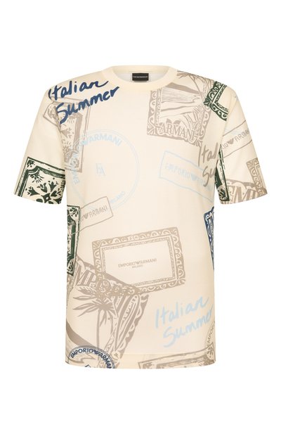 Мужская футболка из лиоцелла и хлопка EMPORIO ARMANI, арт. EM005274/AF24857