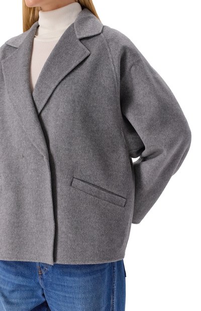 Полупальто из шерсти и кашемира MAX MARA STUDIO, арт. GUINEA, фото 5