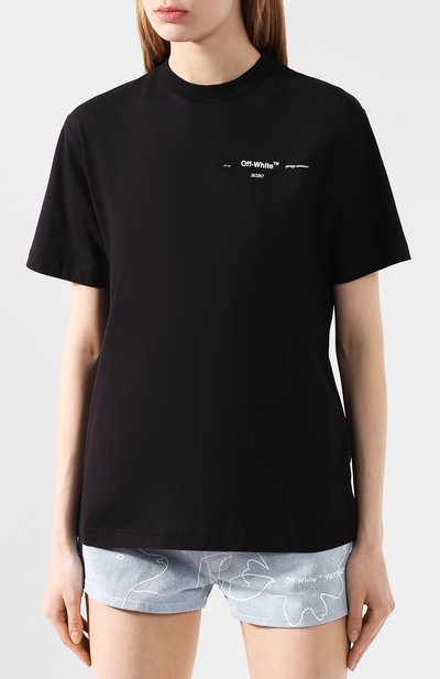 Хлопковая футболка OFF-WHITE, арт. 0WAA049S20JER0031001, фото 3