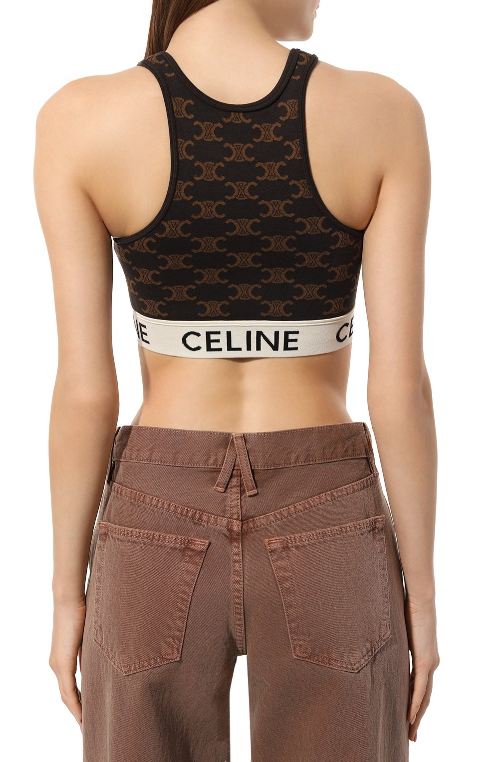 Топ из хлопка и шел ка CELINE, арт. 2AF10916T, фото 4